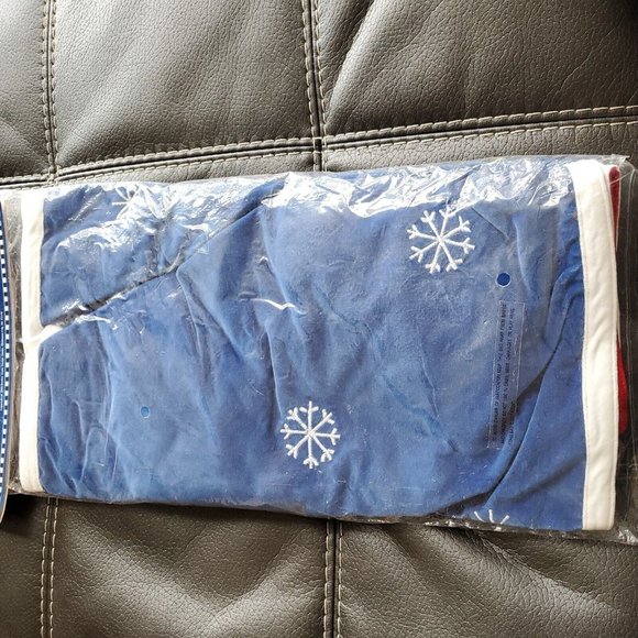 Vtg Brother Sister Design Studio Velvet Cozy Christmas Table Runner Snowman 1999 - Picture 5 of 6